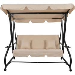 Садовые качели Mebel Elite Narciso (Beige/Black) Thumb