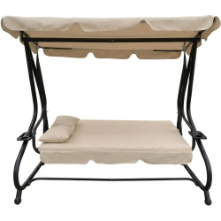 Садовые качели Mebel Elite Narciso (Beige/Black) Thumb