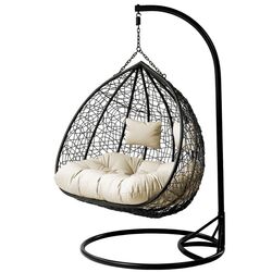 Fotoliu-cocon Mirjan24 Lima/Olivia (Black/Cream) Thumb