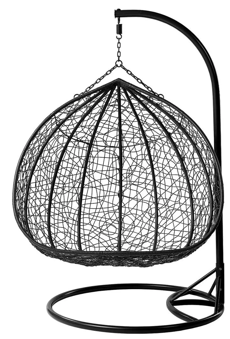 Fotoliu-cocon Mirjan24 Lima/Olivia (Black/Cream) - 4