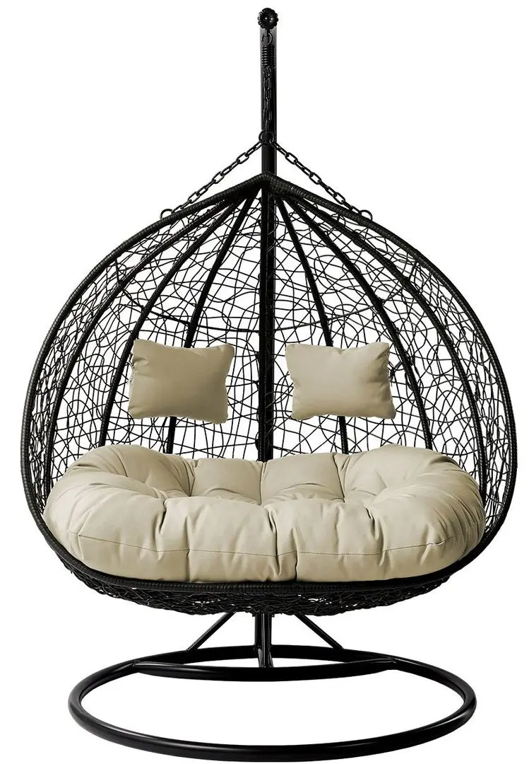 Fotoliu-cocon Mirjan24 Lima/Olivia (Black/Cream)