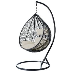 Кресло-кокон Mirjan24 Masanta/Santa Cruz (Black/Cream) Thumb