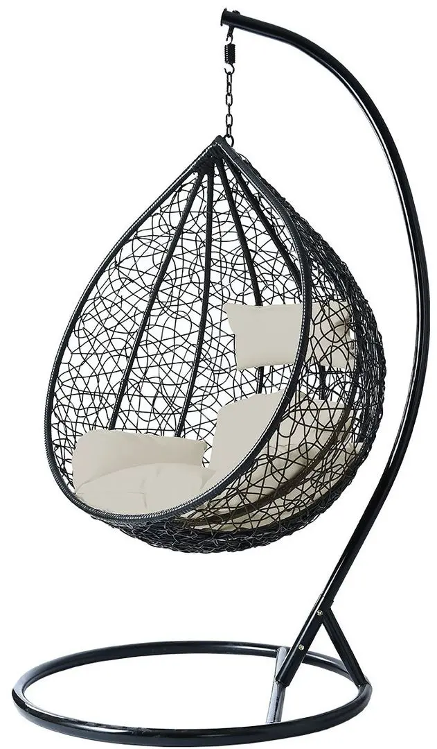 Кресло-кокон Mirjan24 Masanta/Santa Cruz (Black/Cream) - 2