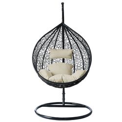 Кресло-кокон Mirjan24 Masanta/Santa Cruz (Black/Cream)