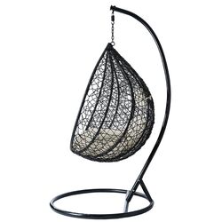 Кресло-кокон Mirjan24 Masanta/Santa Cruz (Black/Cream) Thumb