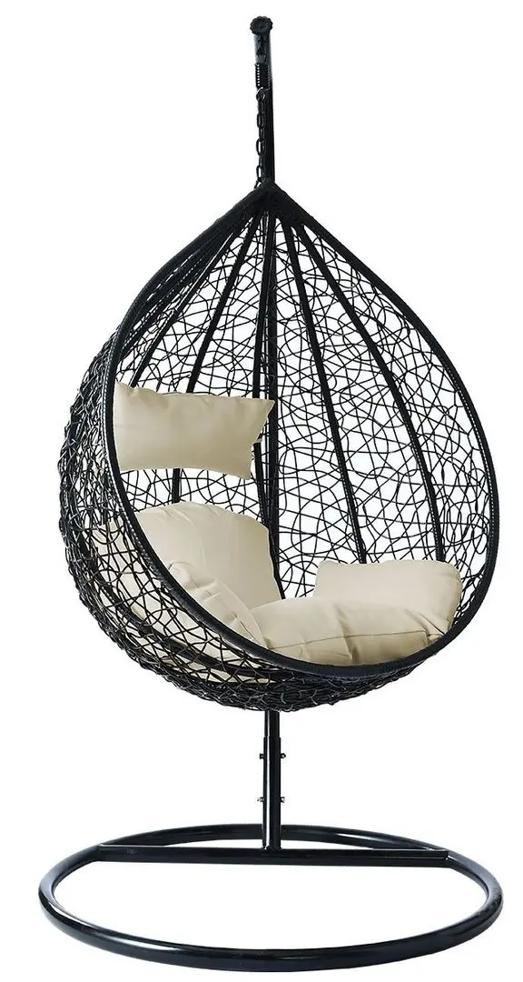 Кресло-кокон Mirjan24 Masanta/Santa Cruz (Black/Cream) - 5