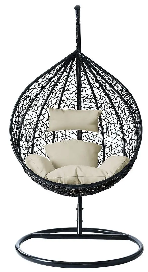 Кресло-кокон Mirjan24 Masanta/Santa Cruz (Black/Cream)