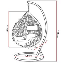Кресло-кокон Mirjan24 Masanta/Santa Cruz (Gray) Thumb