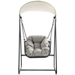 Scaun balansoar Mirjan24 Cykoria/Bali (Anthracite/Black/White) Thumb