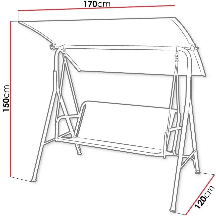 Scaun balansoar Mirjan24 Jakund/Hosaya (Grey)