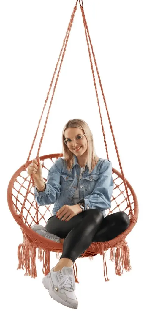 Fotoliu suspendat Mobhaus Amado 2 New (Beige-Brown)