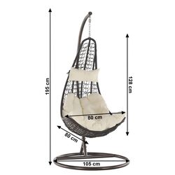 Fotoliu Mobhaus Kalea 2 New (Brown/Cream) Thumb