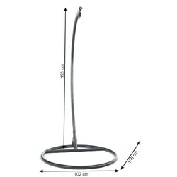 Cadru pentru fotoliu balansoar Mobhaus Otan New Typ 2 (Black) Thumb