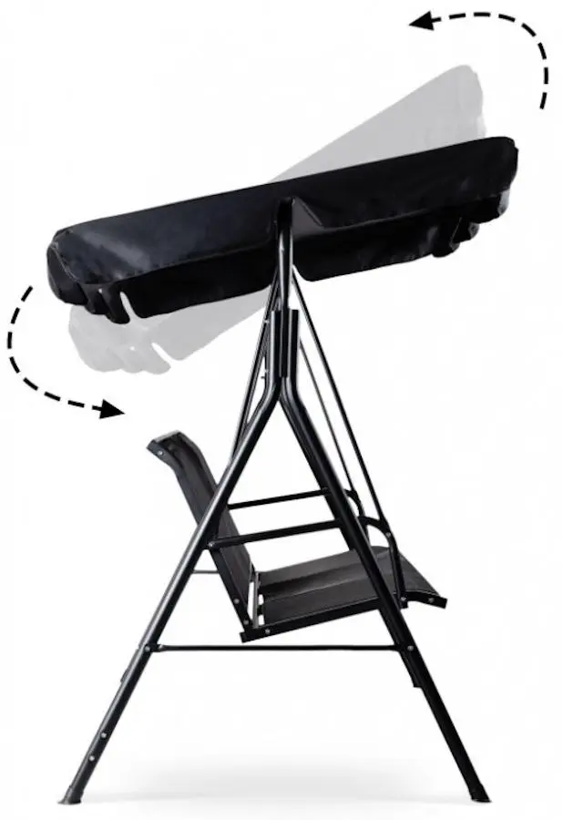 Скамья-качели с тентом Modern Home FR-SW001T (Black) - 3