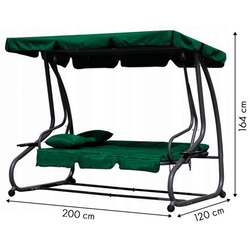 Скамья-качели с тентом MultiGarden G2025-B (Green) Thumb