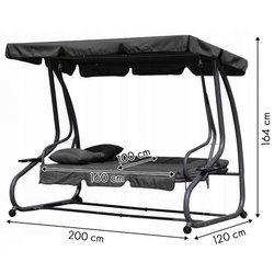 Scaun balansoar cu tent MultiGarden G2025-B (Grey) Thumb