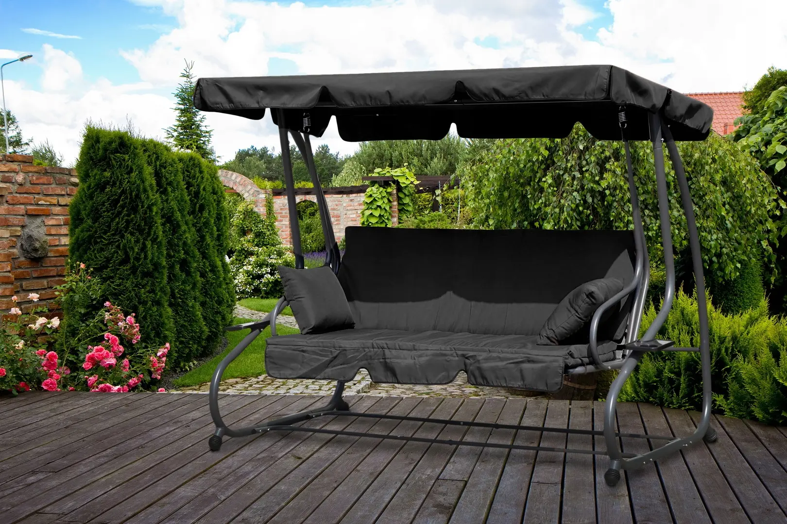 Scaun balansoar cu tent MultiGarden G2025-B (Grey)