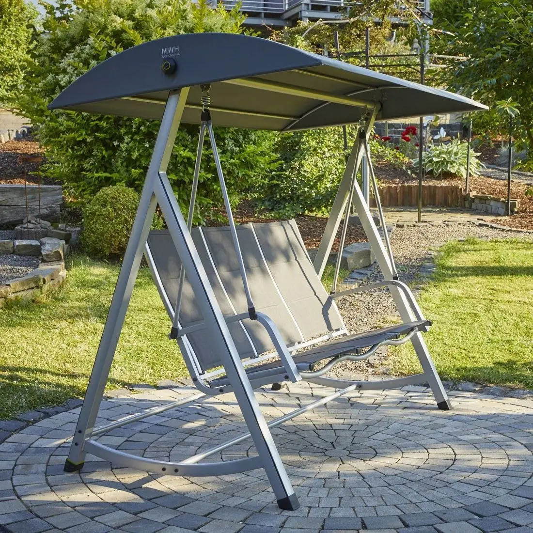 Скамья-качели с тентом MWH Das Original 879315 (Grey)