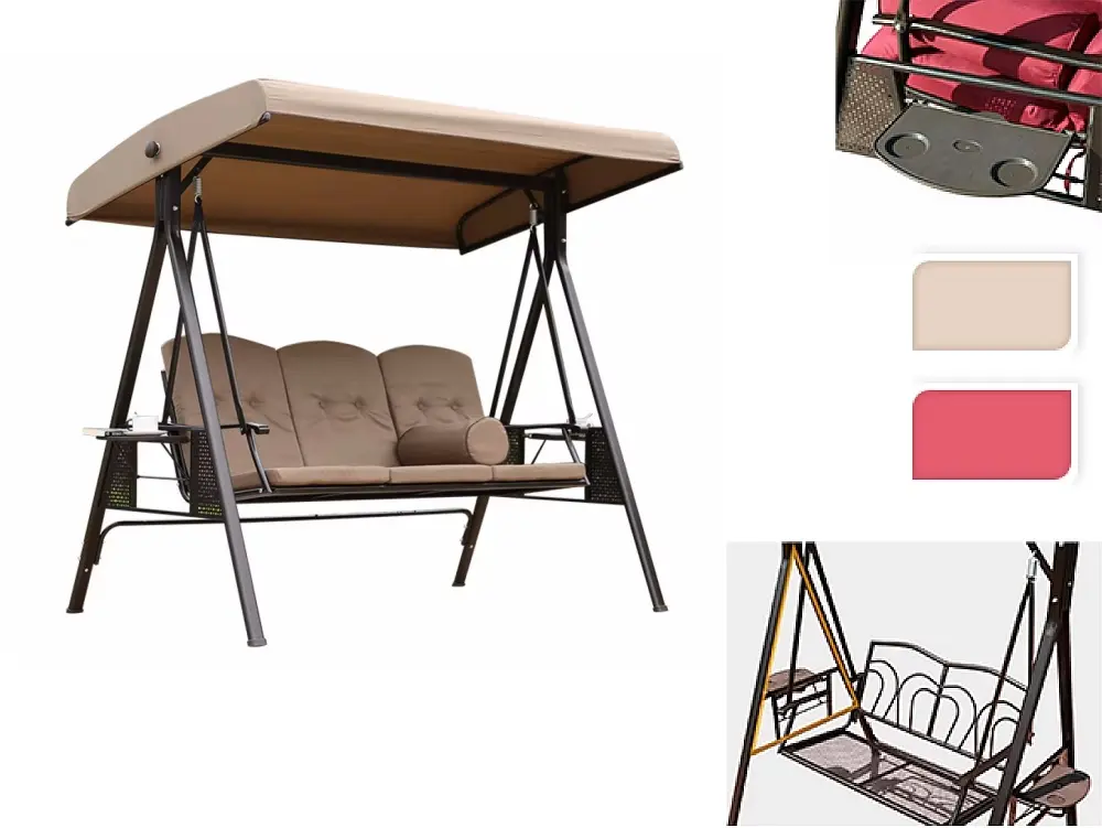 Скамья-качели с тентом 19009