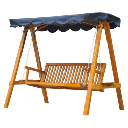 Садовые качели Outsunny 100110-064NY (Navy/Natural) Thumb