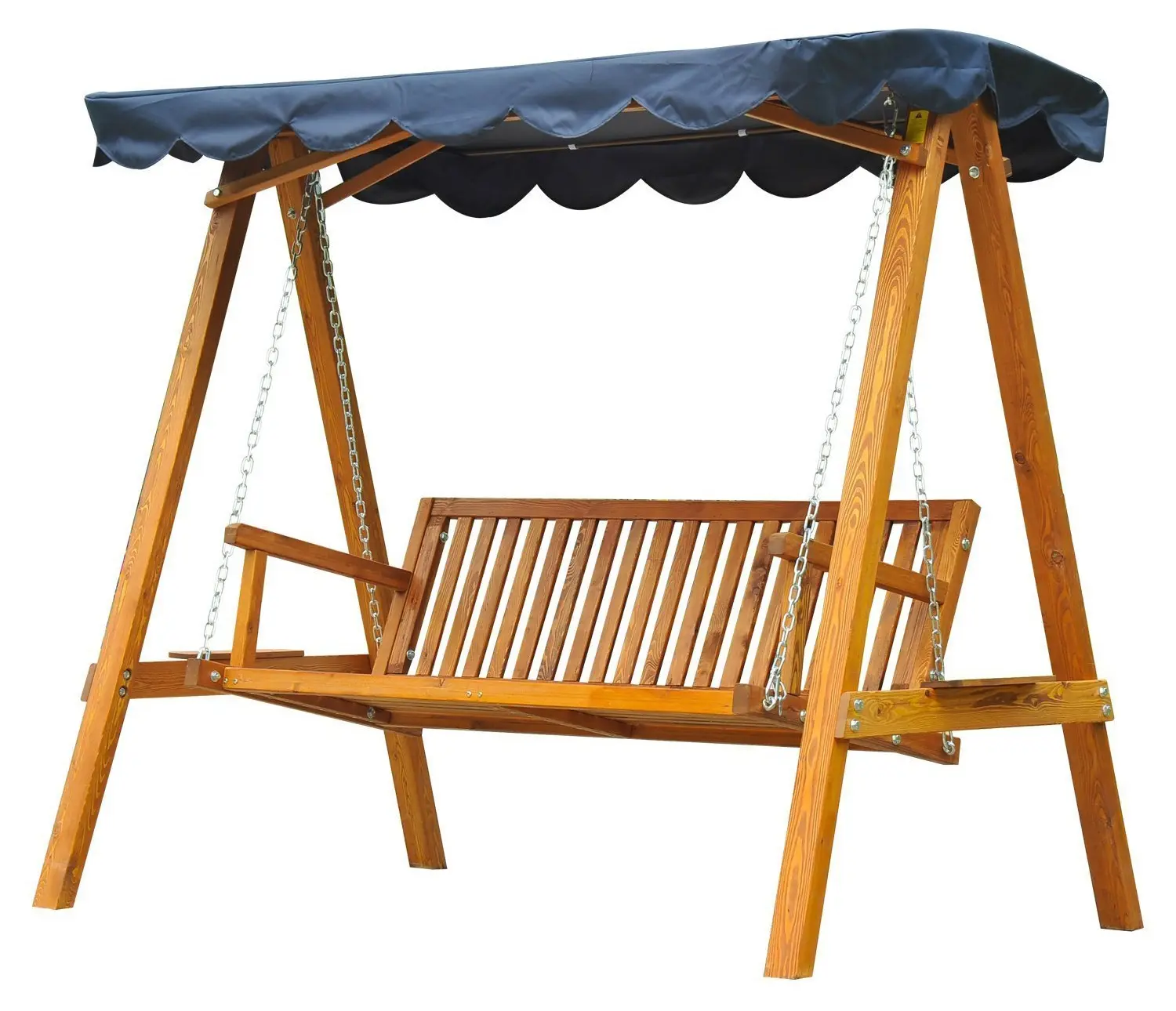 Садовые качели Outsunny 100110-064NY (Navy/Natural) - 2