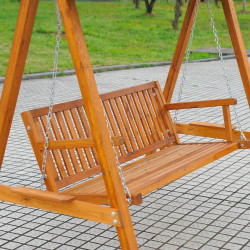 Садовые качели Outsunny 100110-064NY (Navy/Natural) Thumb