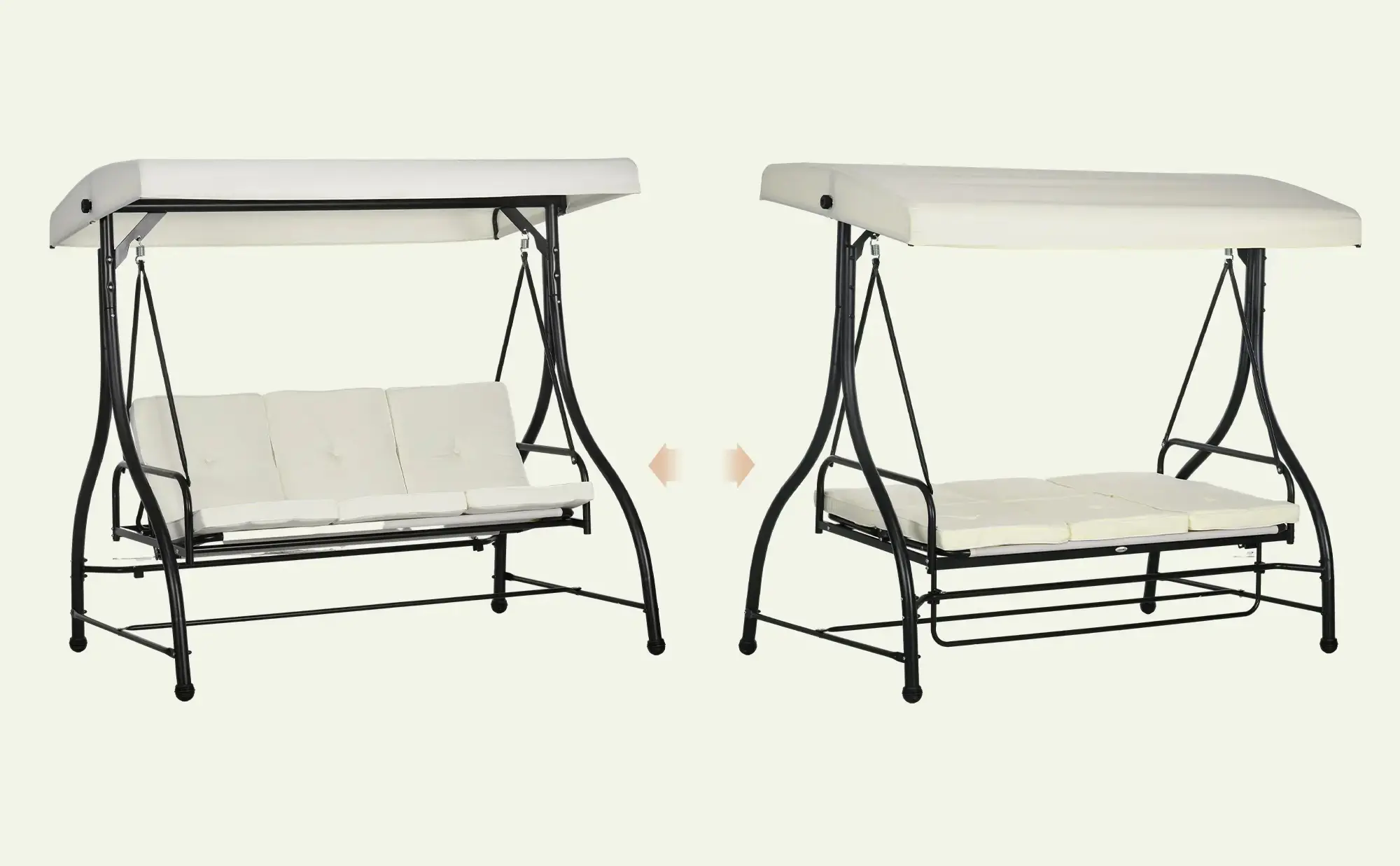 Садовые качели Outsunny 84A-031V01CW (Cream White)