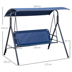 Leagan de gradina Outsunny 84A-054V03DB (Dark Blue) Thumb