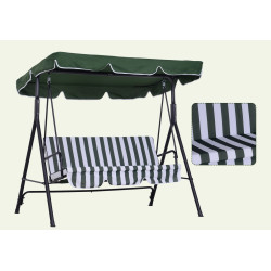 Садовые качели Outsunny 84A-054V05GN (White/Green) Thumb