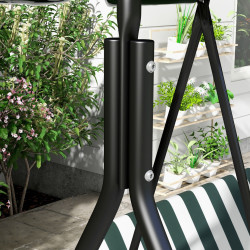 Садовые качели Outsunny 84A-054V05GN (White/Green) Thumb