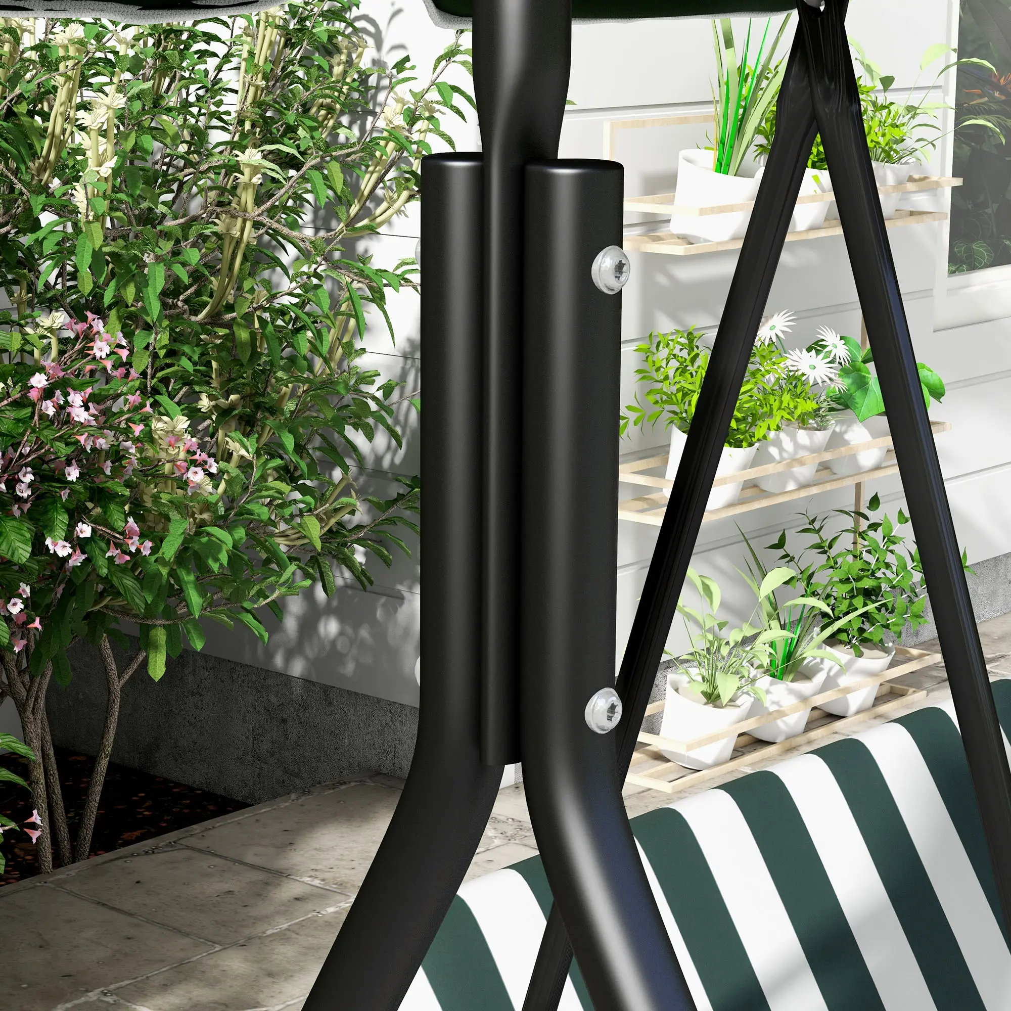 Садовые качели Outsunny 84A-054V05GN (White/Green) - 6