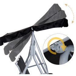 Садовые качели Outsunny 84A-059BK (Black) Thumb