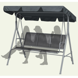 Садовые качели Outsunny 84A-059CG (Dark Grey) Thumb