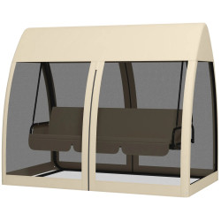 Leagan de gradina Outsunny 84A-063V01CF (Coffee/Charcoal Grey) Thumb