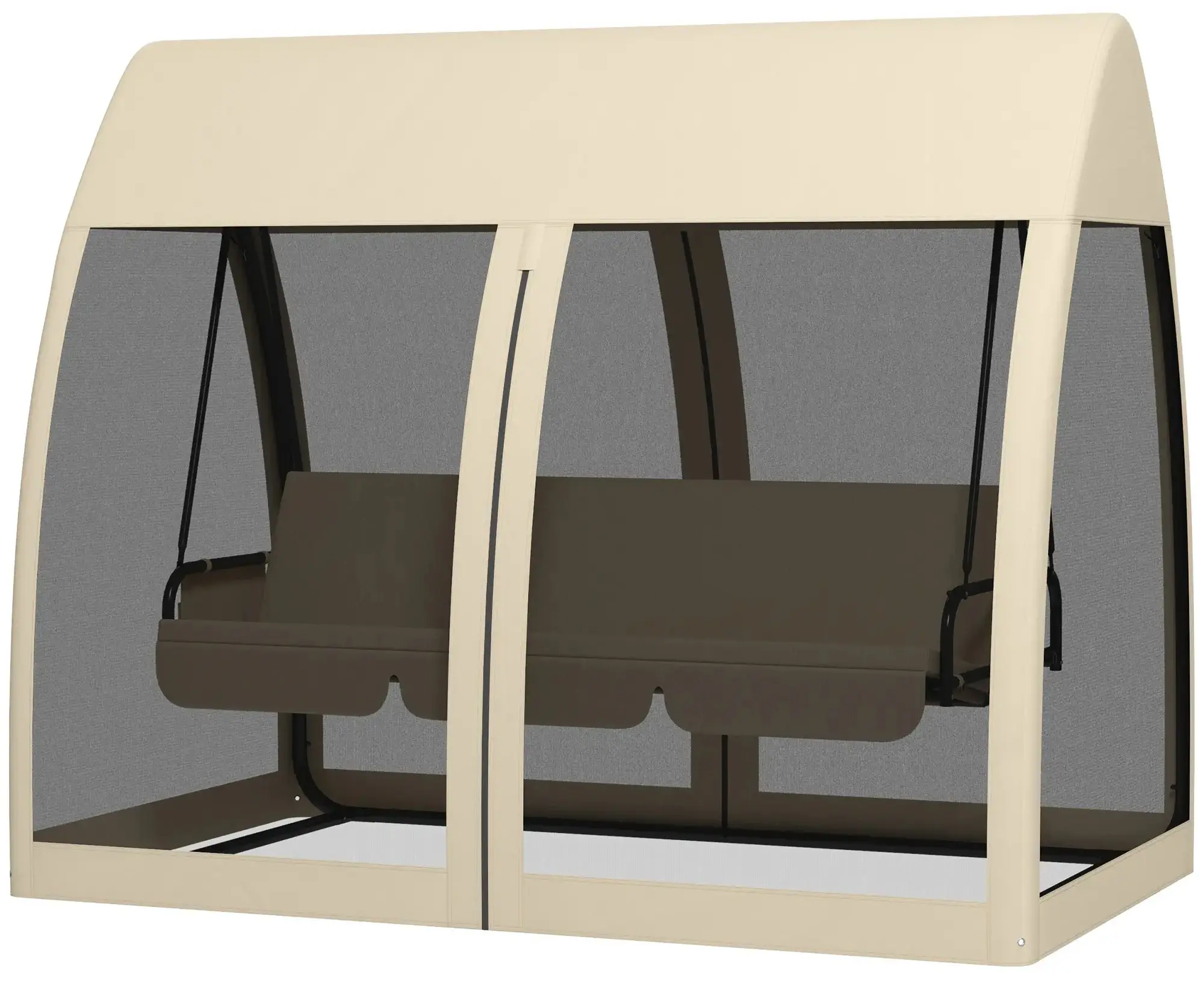 Leagan de gradina Outsunny 84A-063V01CF (Coffee/Charcoal Grey) - 3