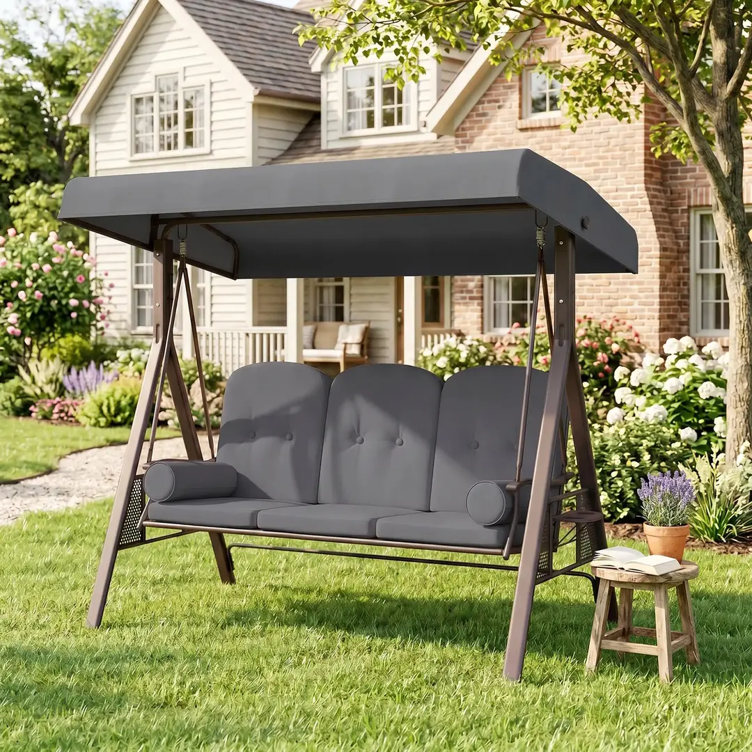 Leagan de gradina Outsunny 84A-069V70 (Grey/Brown)
