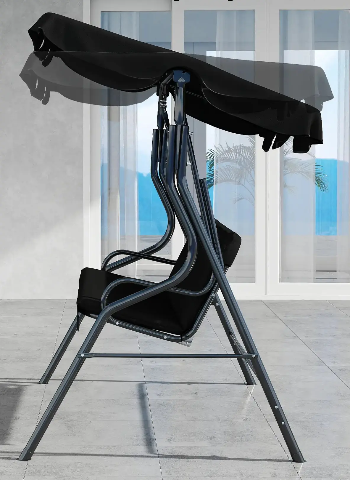 Садовые качели Outsunny 84A-118V01BK (Black)