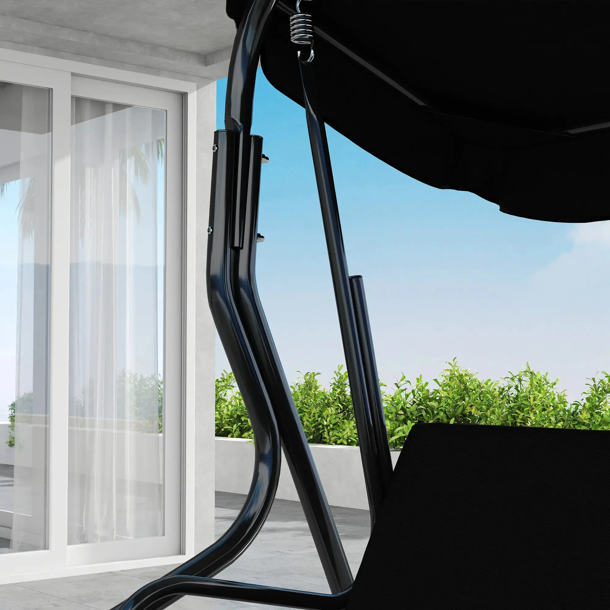 Садовые качели Outsunny 84A-118V01BK (Black)