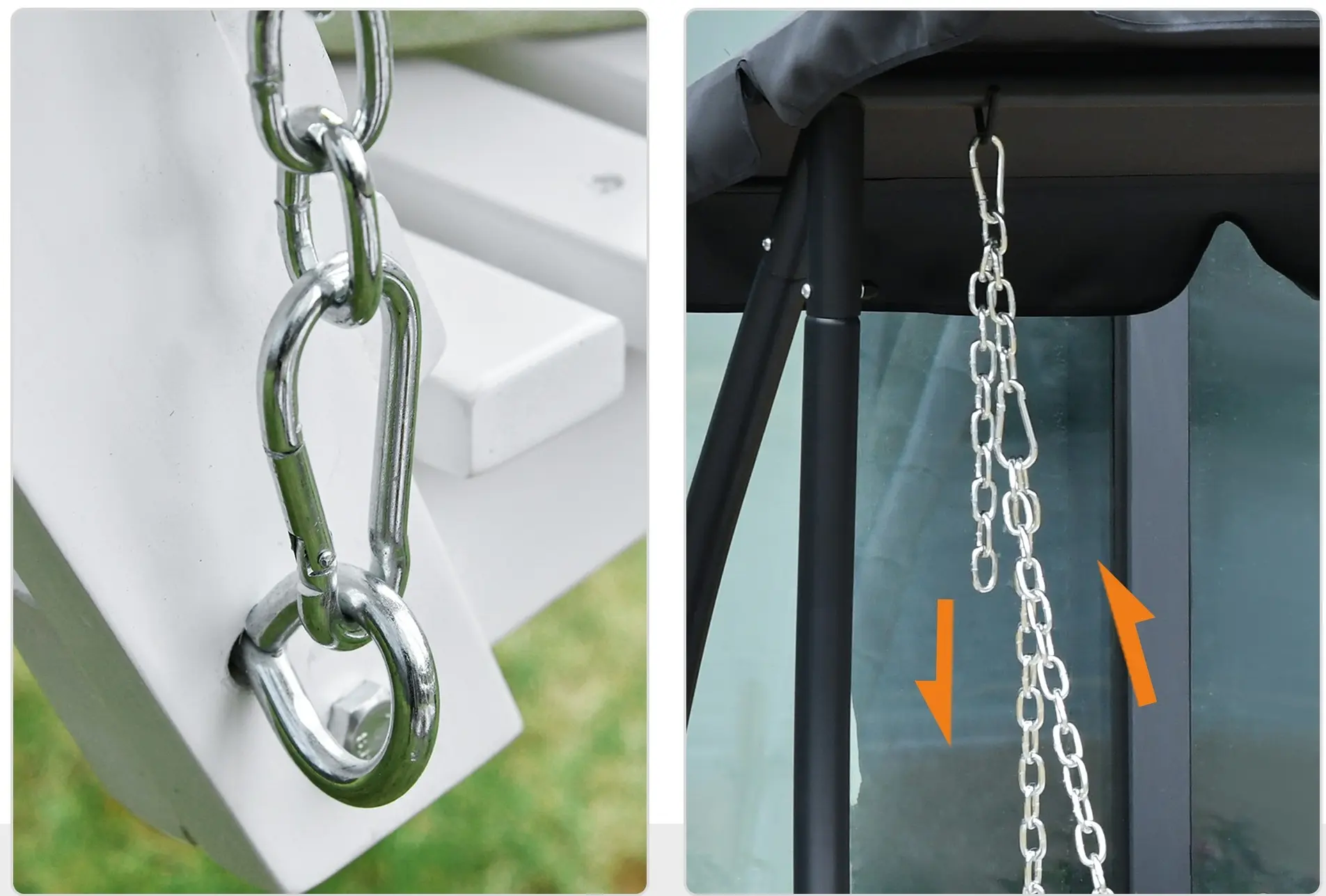 Садовые качели Outsunny 84A-147WT (White) - 4