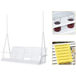 Садовые качели Outsunny 84A-147WT (White) Thumb