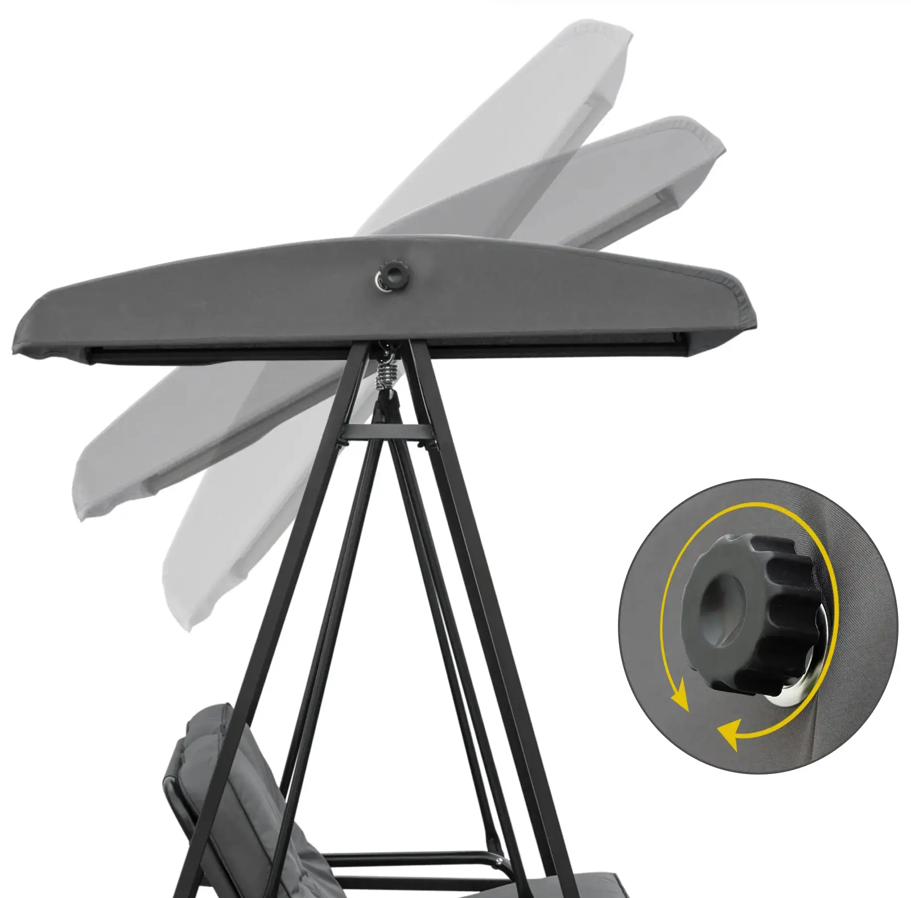 Садовые качели Outsunny 84A-158V01CG (Dark Grey) - 5