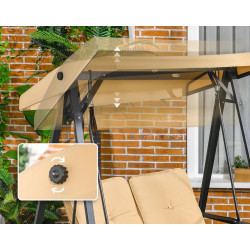 Садовые качели Outsunny 84A-158V02BG (Beige) Thumb