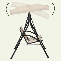 Садовые качели Outsunny 84A-233BG (Beige) Thumb