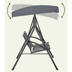 Садовые качели Outsunny 84A-233CG (Grey) Thumb