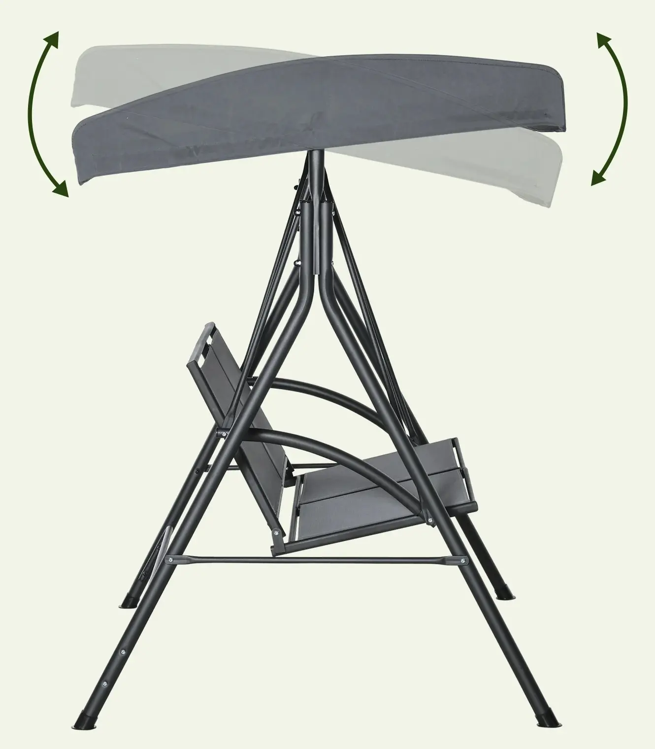 Садовые качели Outsunny 84A-233CG (Grey) - 4