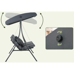 Leagan de gradina Outsunny 84A-269V00CG (Dark Grey) Thumb