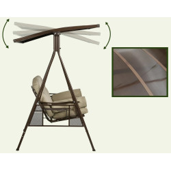 Leagan de gradina Outsunny 84A-270V00KK (Khaki/Brown) Thumb