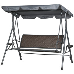 Leagan de gradina Outsunny 84A-277V00CG (Dark Brown/Grey) Thumb