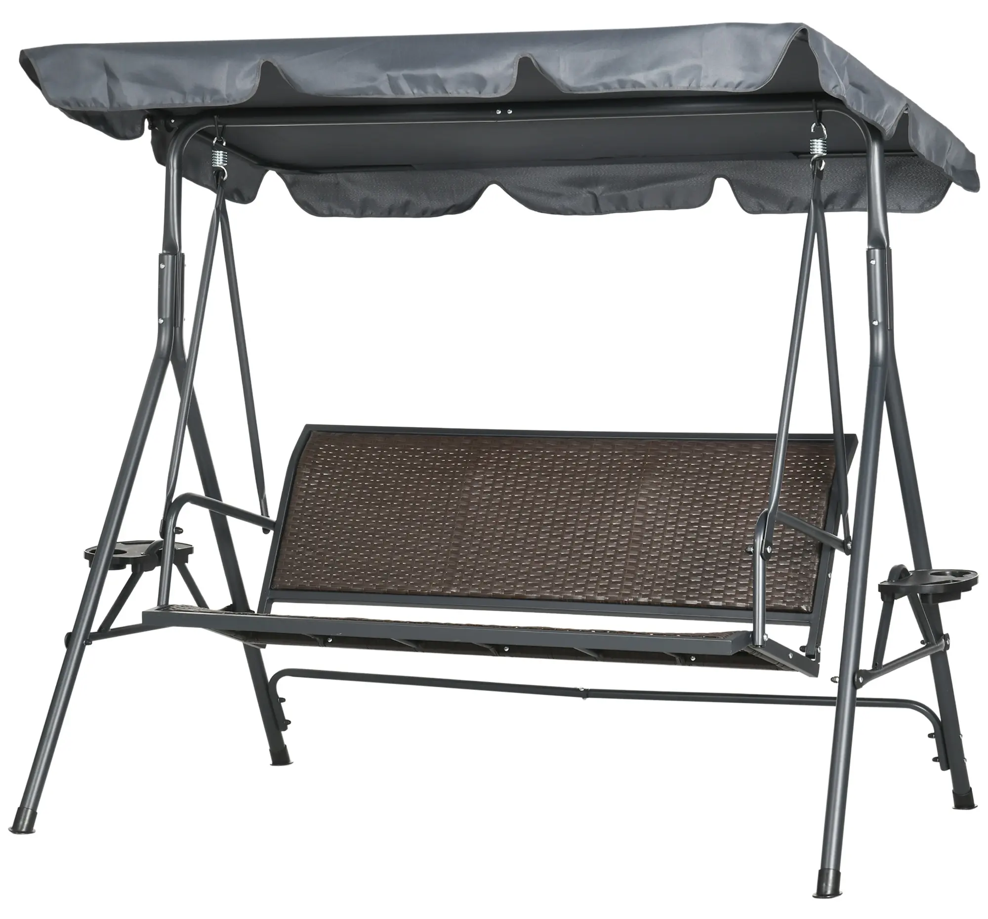 Leagan de gradina Outsunny 84A-277V00CG (Dark Brown/Grey) - 2