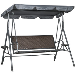 Leagan de gradina Outsunny 84A-277V00CG (Dark Brown/Grey) Thumb